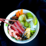 Review Makanan Sushi Chirashi Bowl Komplet